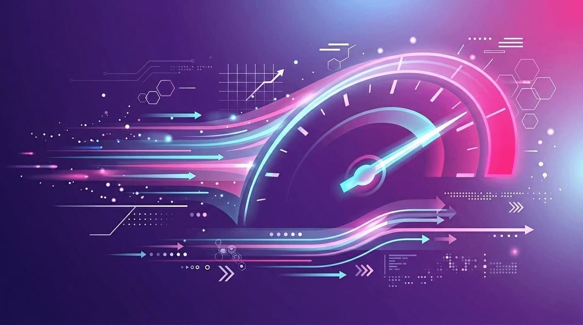 Abstract speed and acceleration illustration for the calculator