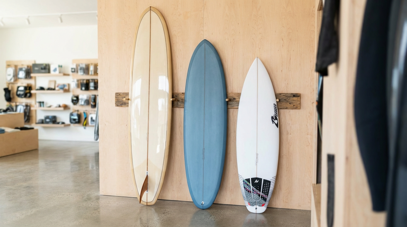 Surfboard with volume in liters: choose the right board for your weight and skill.