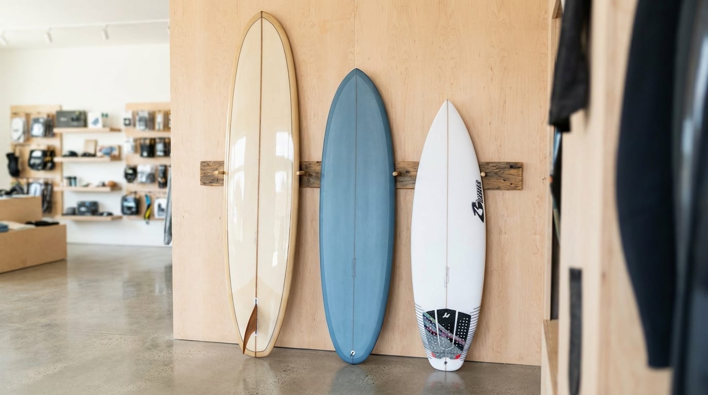 Surfboard with volume in liters: choose the right board for your weight and skill.