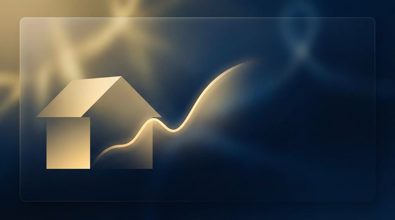 Abstract house and finance concept: mortgage payments and amortization