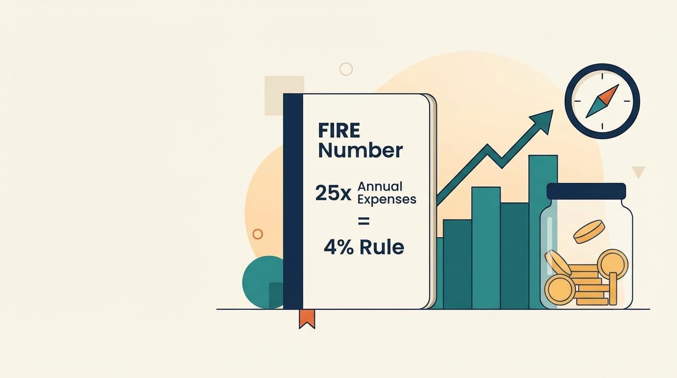 FIRE number calculator showing target portfolio amount